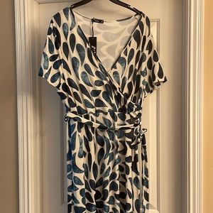 Lily by Firmiana faux wrap dress